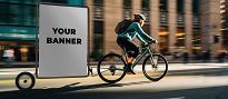 Extrawheel Fahrrad Werbeanhänger XL format A0 - 6