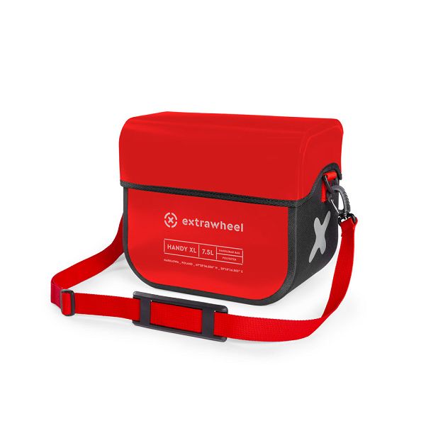 Extrawheel torba na kierownicę Handy Red/Black XL 7,5L