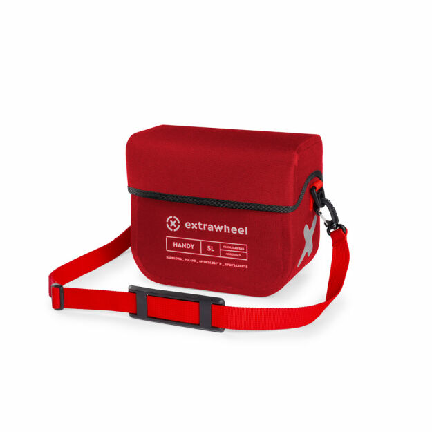 Extrawheel Lenkertasche Handy Premium Red 5L Cordura