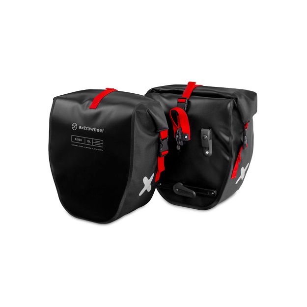 Fahrradtaschen Extrawheel Rider Black-Black 30L