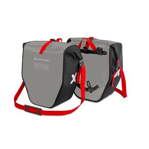 Extrawheel Fahrradtaschen Biker PRO Grey-Black 50L