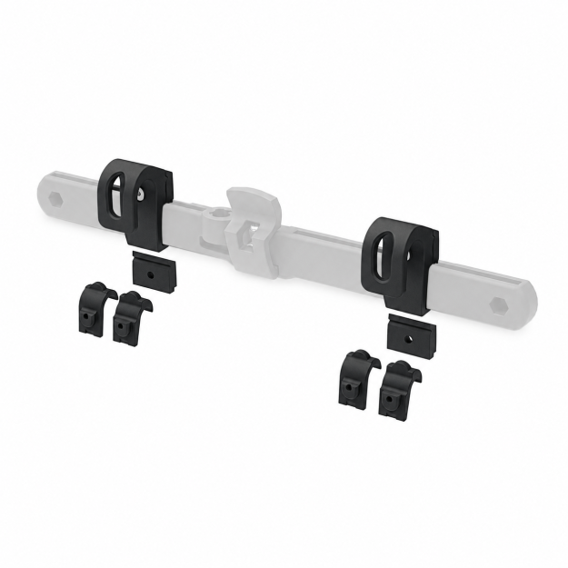 Extrawheel Racktime / Tubus Haken mit Adaptern für Fahrradtaschen