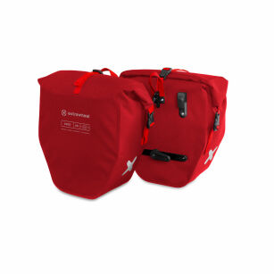 Extrawheel Fahrradtaschen hinten Biker Premium Red 50L Cordura