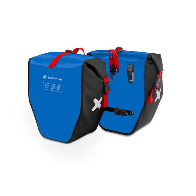 Fahrradtaschen Extrawheel Biker Blue-Black 50L