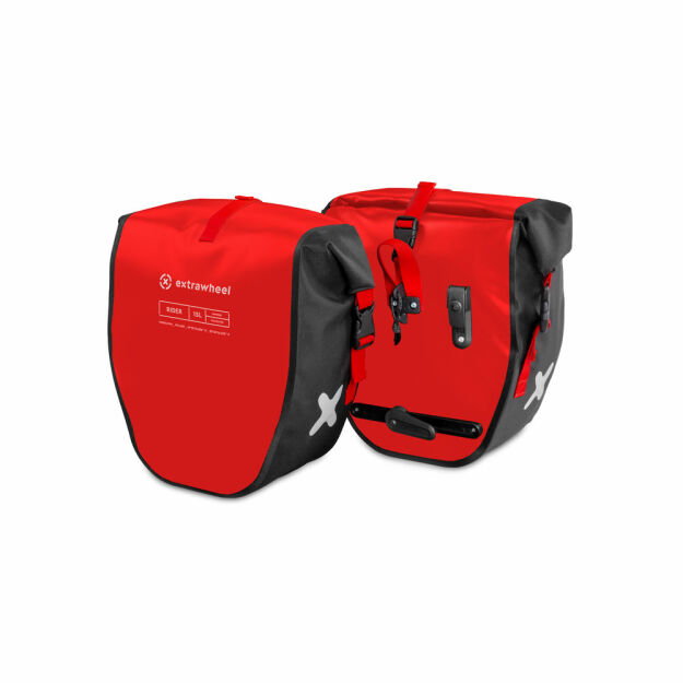 Fahrradtaschen Extrawheel Rider Red-Black 30L