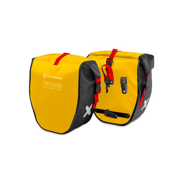 Fahrradtaschen Extrawheel Rider Yellow-Black 30L 