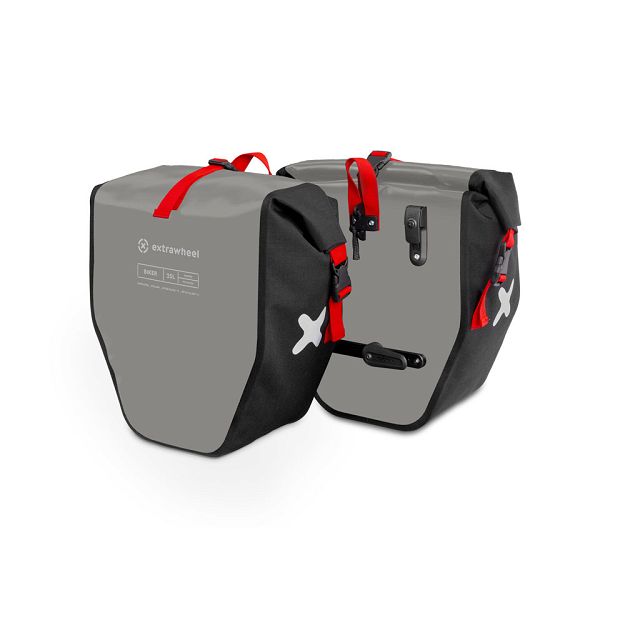 Fahrradtaschen Extrawheel Biker Grey-Black 50L