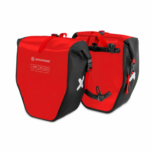 Extrawheel Fahrradtaschen Biker PRO Red-Black 50L