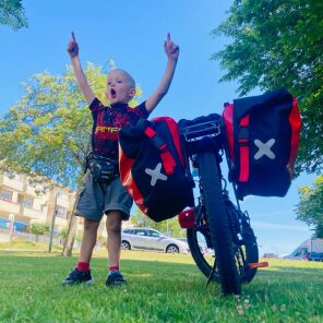 Radreisen mit dem 6-jährigen mit Fahrradtaschen - Familiäre Inspirationen